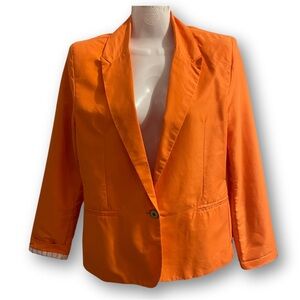 🧡 ZARA- Orange Blazer- SIZE small